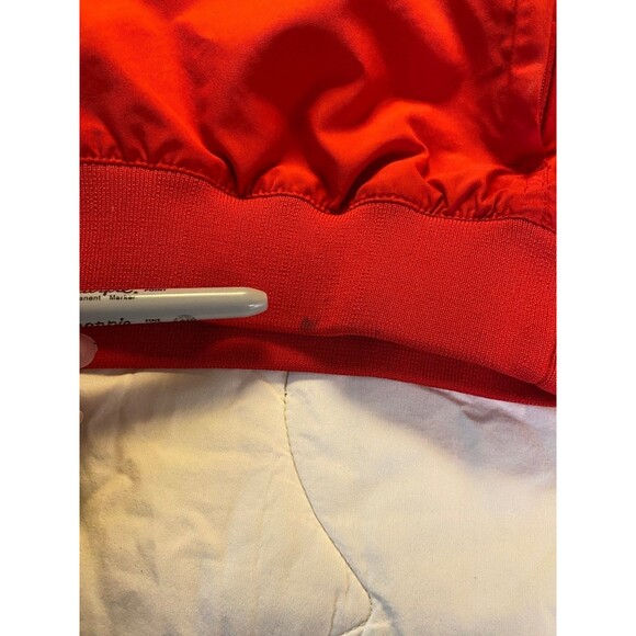Nike Men's Sz M Red Ohio State Pullover Wind Breaker Reflective 1/4 Zip - Picture 13 of 15